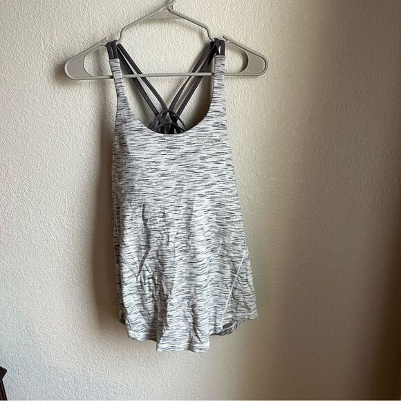 Lululemon Free to Be Serene Tank Purple Marled Gray - Picture 4 of 10